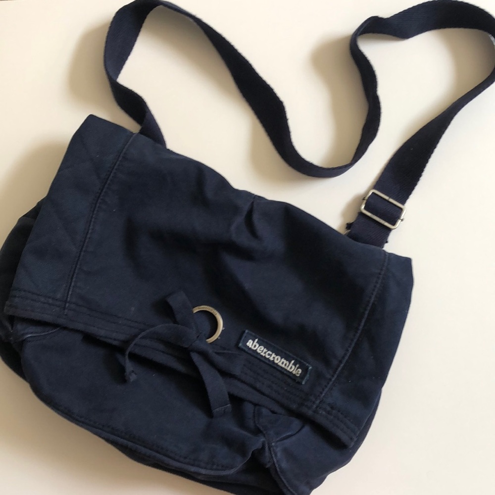 Abercrombie Messenger Tote Navy